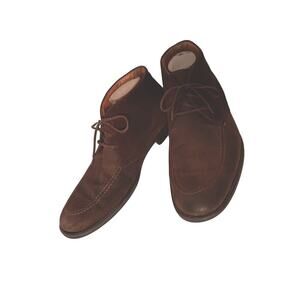 Johnston & Murphy Dark Brown Suede Ankle Boots Men Sz. 9.5M (20-0839) Lace-Up‎
